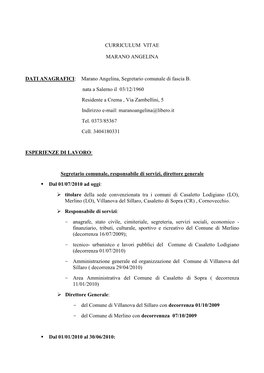 Curriculum Vitae Dr