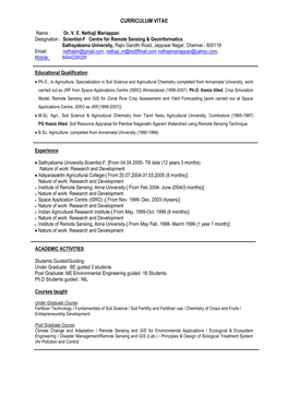 Curriculum Vitae