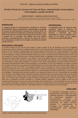 Território Rural Dos Campos De Cima Da Serra: Caracterização Socioecológica, Microrregiões E Gestão Territorial