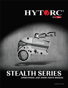 Stealth Series Operational and Spare Parts Manual