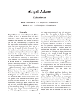 Abigail Adams