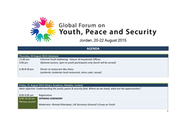 Global Forum on Youth, Peace and Security