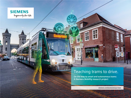 Autonomous Trams: a Siemens Mobility Research Project