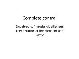 The Heygate Viability Assessment