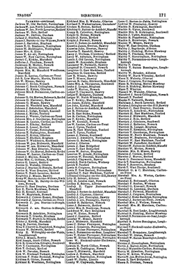 FARMERS Continued. Kirkland E. Woollaton, Nottingham Lumby W. Claywqrth7 Masog E. Dunbam, Newar}T