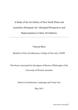 A Study of the Art Gallery of New South Wales and Australian