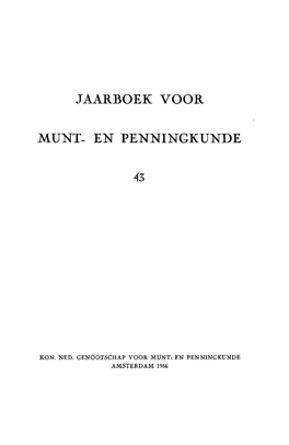 Jaarboek Voor Munt