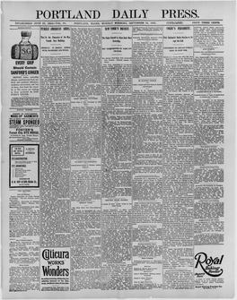 Portland Daily Press: September 16, 1895