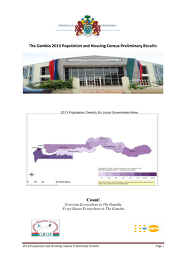 The Gambia 2013 Population and Housing Census Preliminary Results