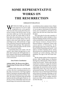 Some Representative Works on the Resurrection