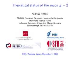Theoretical Status of the Muon G 2 −