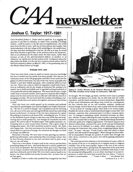 June 1981 CAA Newsletter