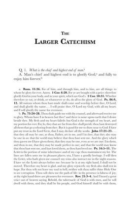 Larger Catechism with Scripture Proofs