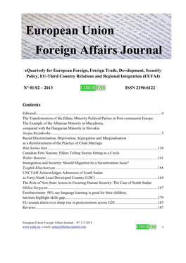 European Union Foreign Affairs Journal