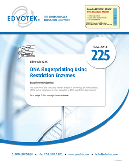 DNA Fingerprinting Using Restriction Enzymes