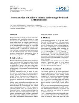 Reconstruction of Callisto's Valhalla Basin Using N