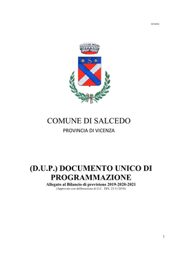 Comune Di Salcedo (Dup)