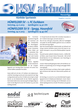 1. FC Eschborn HÜNFELDER SV II