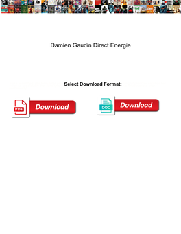 Damien Gaudin Direct Energie