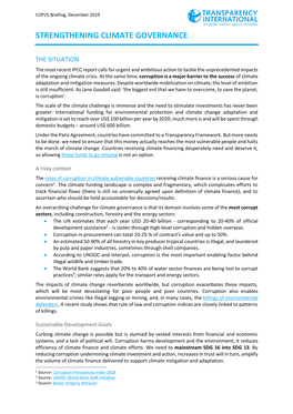 Strengthening Climate Governance