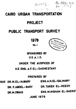 Public Transport Survey 1978