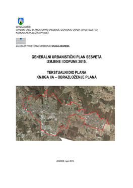 Generalni Urbanistički Plan Sesveta Izmjene I Dopune 2015