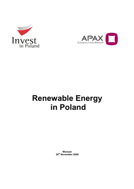 Renewable Energy in Poland