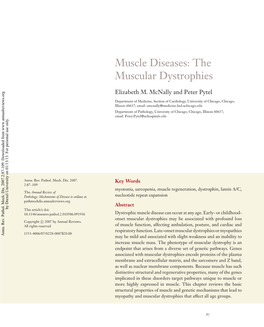 Muscle Diseases: the Muscular Dystrophies
