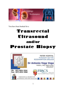 Transrectal Ultrasound Prostate Biopsy