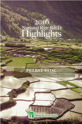 PHILRICE-BATAC Branch-Based Highlights