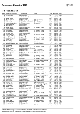 Emmenlauf, Utzenstorf 2018 Zeit: 10:40:25 Seite: 1