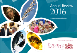 Annual Review 2016 a Forum for Natural History