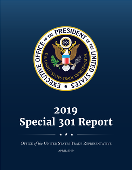 2019 Special 301 Report