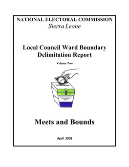 Sierraleone Local Council Ward Boundary Delimitation Report