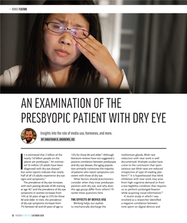 An Examination of the Presbyopic Patient with Dry Eye