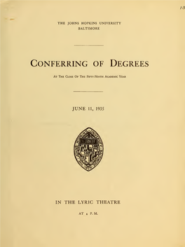 Commencement 1920-1940