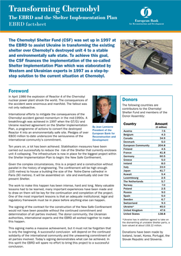 Transforming Chernobyl Factsheet [EBRD