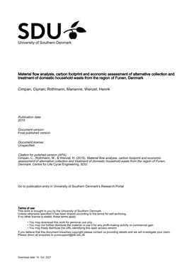 Cimpan Et Al. 2015 Alternative Pathways to Collection and Treatment