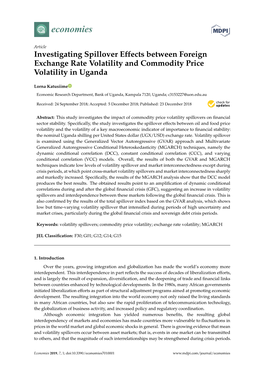 Investigating Spillover Effects Between Foreign Exchange Rate Volatility and Commodity Price Volatility in Uganda