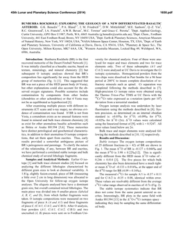 Bunburra Rockhole: Exploring the Geology of a New Differentiated Basaltic Asteroid