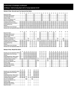 43 Newcastle to Cramlington and Morpeth Via Wideopen - Valid from Sunday, May 23, 2021 to Tuesday, September 28, 2021