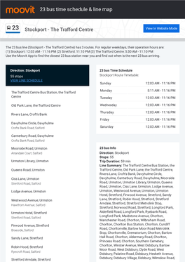 23 Bus Time Schedule & Line Route