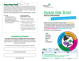 Global Girl Scout Patch Daisies and Brownies Booklet