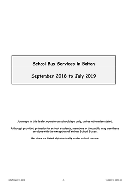 School Bus Services in the Oldham Area