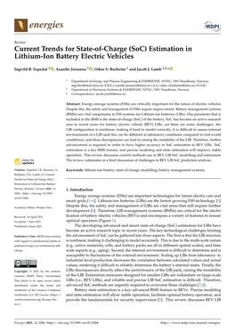 (Soc) Estimation in Lithium-Ion Battery Electric Vehicles