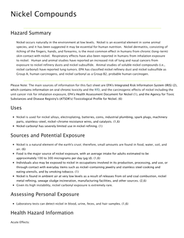 Nickel Compounds (Pdf)