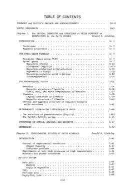 Table of Contents