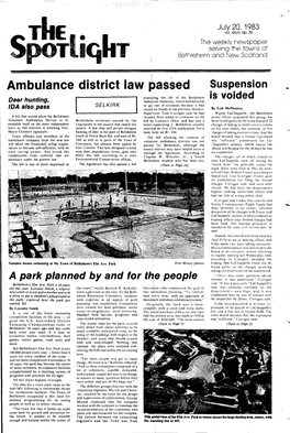 Ambulance District Law Passed Suspension