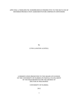 University of Florida Thesis Or Dissertation Formatting