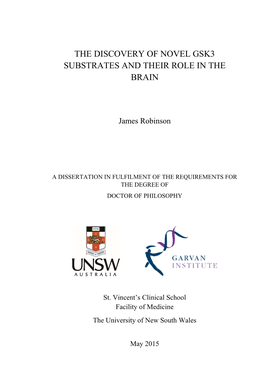 The Discovery of Novel Gsk3 Substrates and Their Role in the Brain